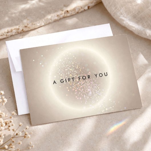 Celestial Confetti Glow Gold Geschenk-Zertifikat