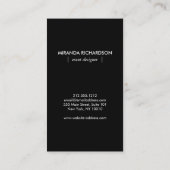 Celestial Confetti Glow Gold Vertikal Visitenkarte (Rückseite)