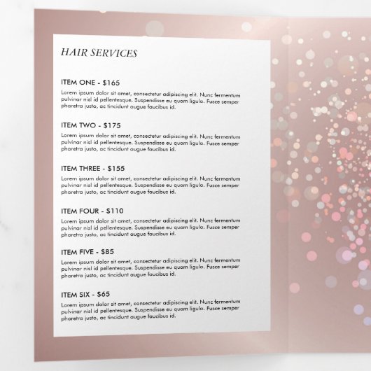 Celestial Confetti Glow Pink Beauty Broschüre (Innen Erste Seite)