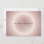 Celestial Confetti Glow Pink Geschenkgutschein (Vorderseite)