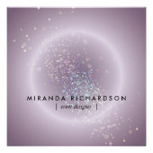 Celestial Confetti Glow Purple Poster (Vorderseite)