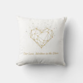 Celestial Constellation Heart Throw Pillow - Love Kissen (Vorderseite)