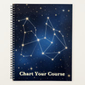 Celestial Constellation Map | Silver Foil Star Cha Planer (Vorderseite)
