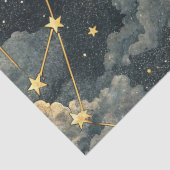 Celestial Constellation Star Pattern (1) Seidenpapier (Detail)