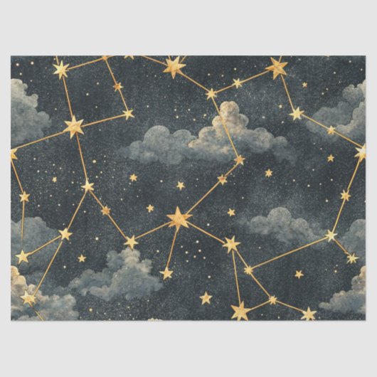 Celestial Constellation Star Pattern (1) Seidenpapier (Vorderseite)