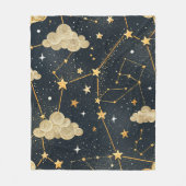 Celestial Constellation Star Pattern (2) Fleecedecke (Vorderseite)