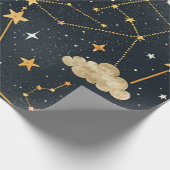 Celestial Constellation Star Pattern (2) Geschenkpapier (Ecke)