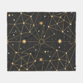 Celestial Constellation Star Pattern (3) Fleecedecke (Vorderseite (Horizontal))