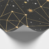 Celestial Constellation Star Pattern (3) Geschenkpapier (Ecke)