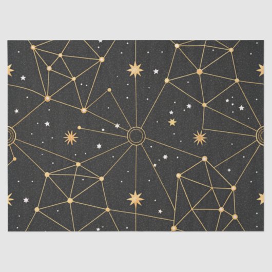 Celestial Constellation Star Pattern (3) Seidenpapier (Vorderseite)