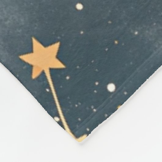 Celestial Constellation Star Pattern (4) Fleecedecke (Ecke)