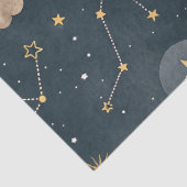Celestial Constellation Star Pattern (5) Seidenpapier (Detail)