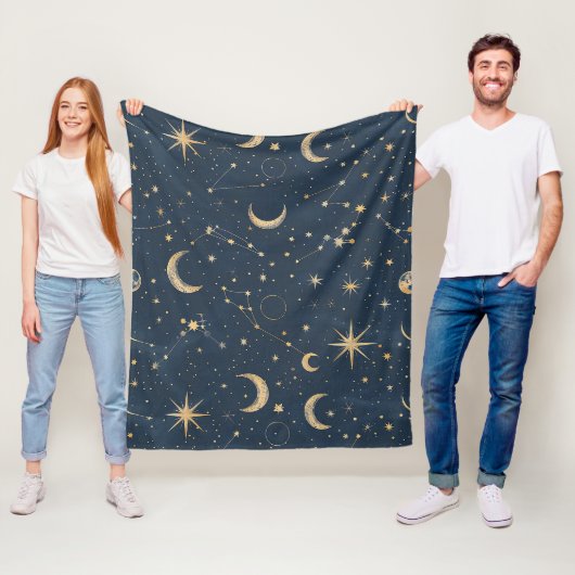 Celestial Constellation - Starry Night (1) Fleecedecke (Beispiel)