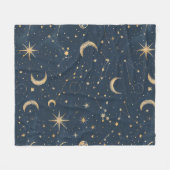 Celestial Constellation - Starry Night (1) Fleecedecke (Vorderseite (Horizontal))