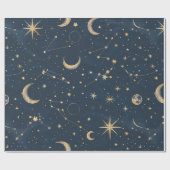Celestial Constellation - Starry Night (1) Geschenkpapier (Flach)