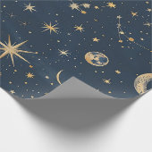 Celestial Constellation - Starry Night (1) Geschenkpapier (Ecke)