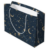 Celestial Constellation - Starry Night (1) Große Geschenktüte (Rückseite Schrägansicht)