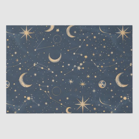 Celestial Constellation - Starry Night (1) Seidenpapier (Vorderseite)