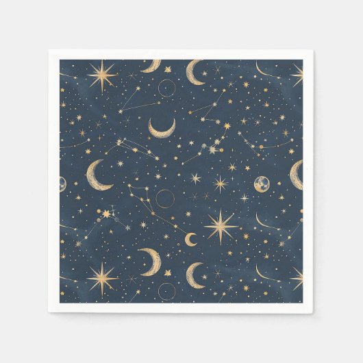Celestial Constellation - Starry Night (1) Serviette (Vorderseite)