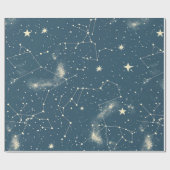 Celestial Constellation - Starry Night (2) Geschenkpapier (Flach)