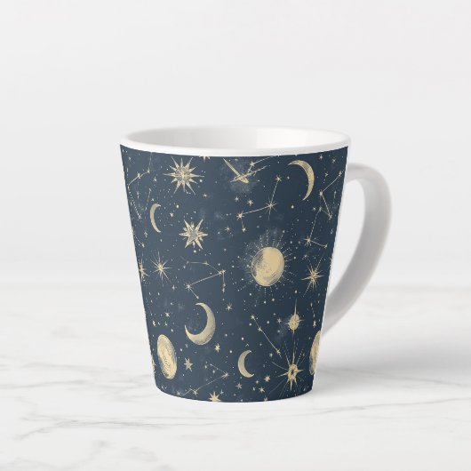 Celestial Constellation - Starry Night (2) Milchtasse (Rechte Ecke)