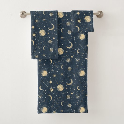 Celestial Constellation - Starry Night (3) Badhandtuch Set (Insitu)