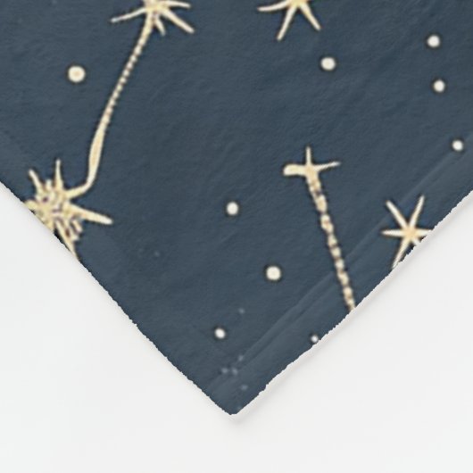 Celestial Constellation - Starry Night (3) Fleecedecke (Ecke)