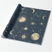 Celestial Constellation - Starry Night (3) Geschenkpapier (Ungerollt)