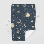 Celestial Constellation - Starry Night (3) Golfhandtuch (Insitu)