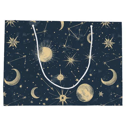 Celestial Constellation - Starry Night (3) Große Geschenktüte (Rückseite)