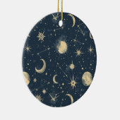 Celestial Constellation - Starry Night (3) Keramik Ornament (Rechts)
