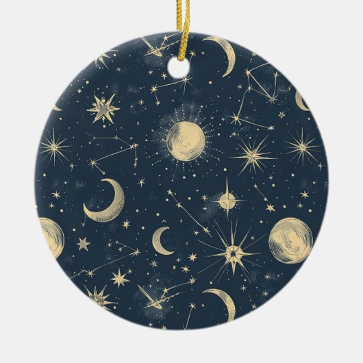 Celestial Constellation - Starry Night (3) Keramik Ornament (Vorne)