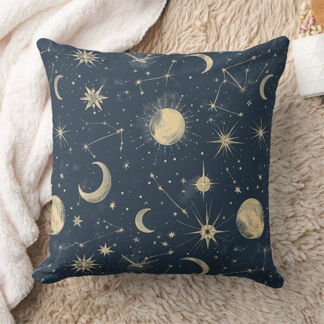 Celestial Constellation - Starry Night (3) Kissen (Decke)
