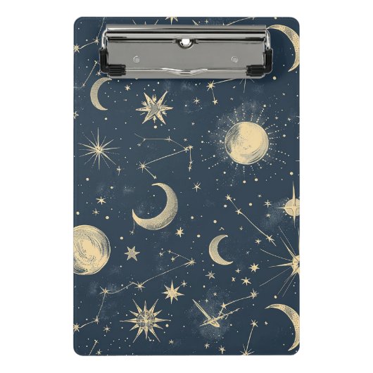 Celestial Constellation - Starry Night (3) Mini Klemmbrett (Vorderseite)