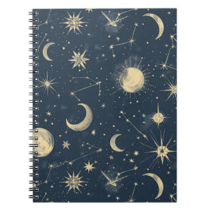 Celestial Constellation - Starry Night (3) Notizblock