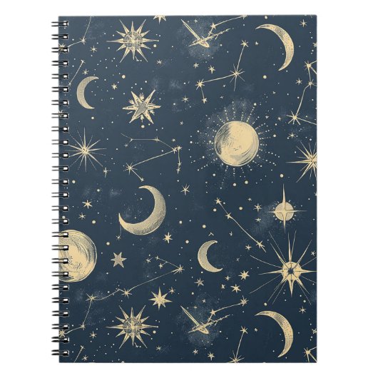 Celestial Constellation - Starry Night (3) Notizblock (Vorderseite)