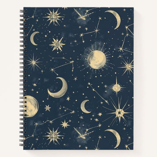 Celestial Constellation - Starry Night (3) Notizblock (Vorderseite)