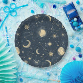 Celestial Constellation - Starry Night (3) Pappteller (Party)