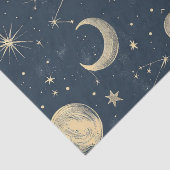 Celestial Constellation - Starry Night (3) Seidenpapier (Detail)