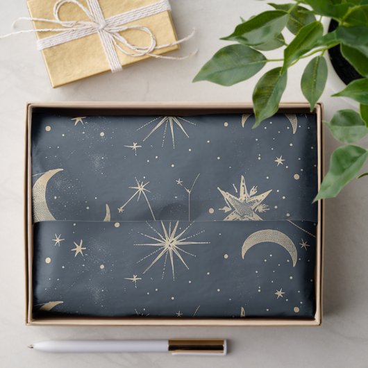Celestial Constellation - Starry Night (3) Seidenpapier (Geschenk)