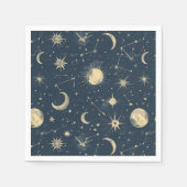 Celestial Constellation - Starry Night (3) Serviette (Vorderseite)