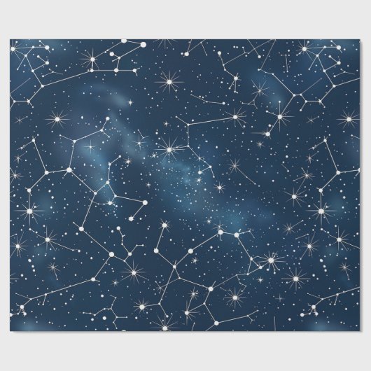 Celestial Constellation - Starry Night (4) Geschenkpapier (Flach)