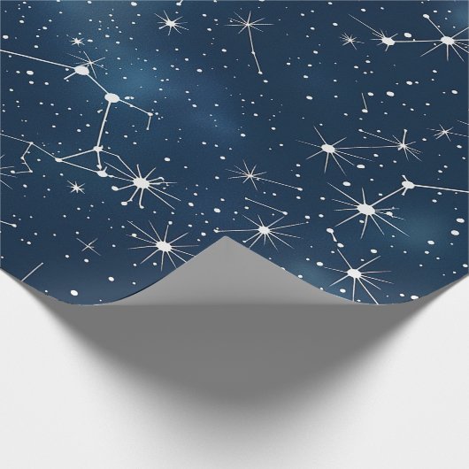 Celestial Constellation - Starry Night (4) Geschenkpapier (Ecke)
