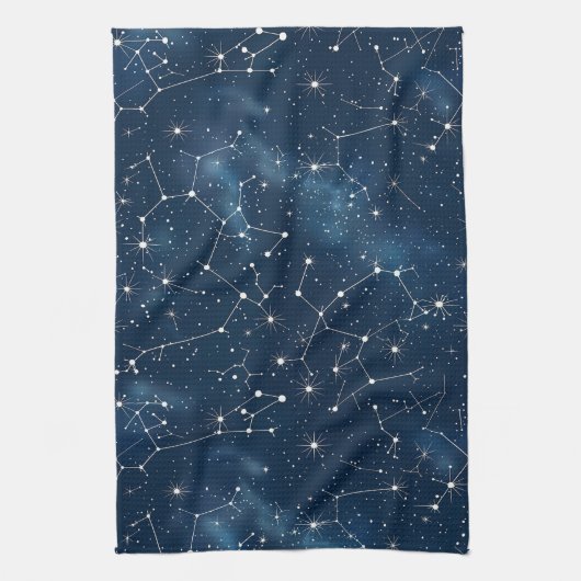 Celestial Constellation - Starry Night (4) Geschirrtuch (Vertikal)
