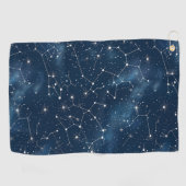 Celestial Constellation - Starry Night (4) Golfhandtuch (Horizontal)