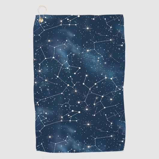 Celestial Constellation - Starry Night (4) Golfhandtuch (Vorderseite)