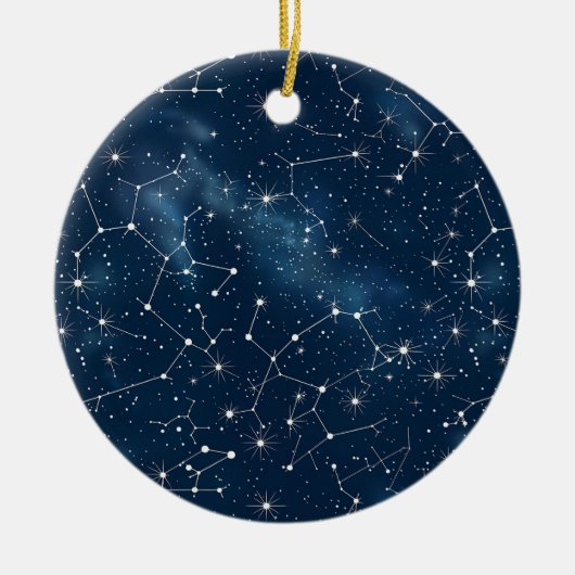 Celestial Constellation - Starry Night (4) Keramik Ornament (Vorne)