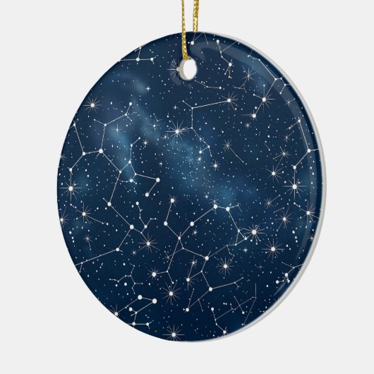 Celestial Constellation - Starry Night (4) Keramik Ornament (Links)