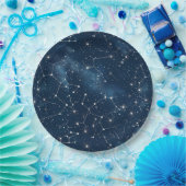 Celestial Constellation - Starry Night (4) Pappteller (Party)