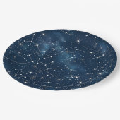 Celestial Constellation - Starry Night (4) Pappteller (Schrägansicht)